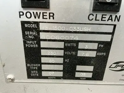 Used 2008 UAS VP150–G33USH Dust Collectors Ohio US | HGR 24 #1311011