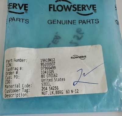 NEW Flowserve 19A19N12