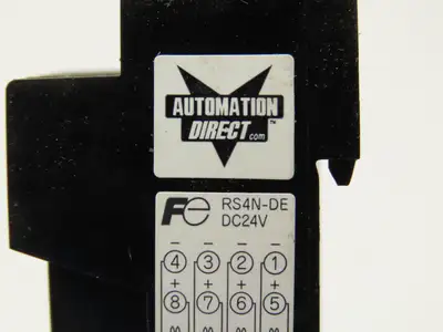 Automation Direct RS4N-DE Fuji Socket Mount 4 Card Relay 24VDC 5A Lot of 5