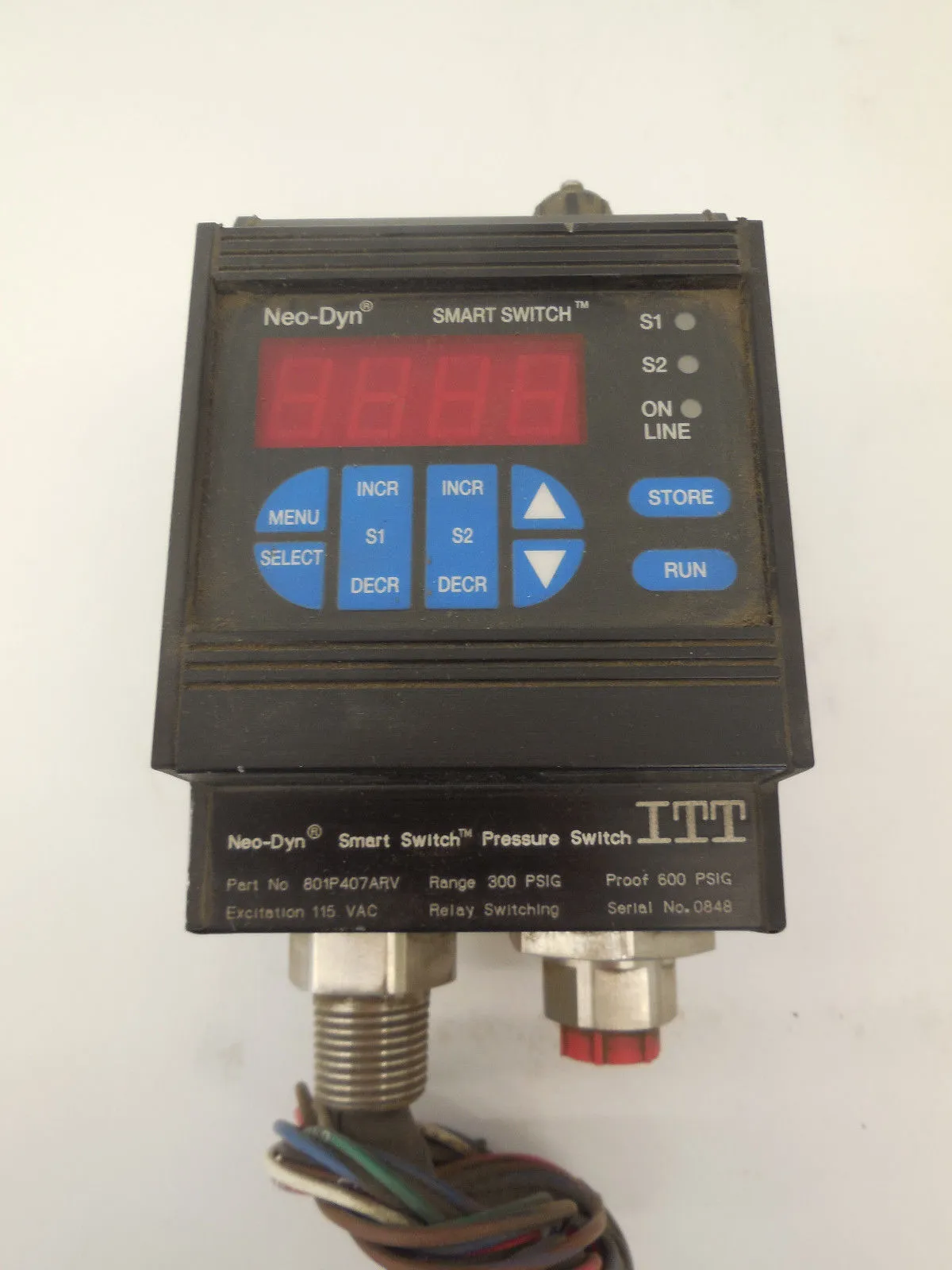 NEW ITT NEO-DYN 801P407ARV PRESSURE SWITCH