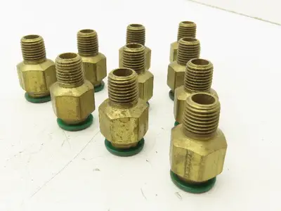 Parker W68PL-8-4 Prestolok Push Connect Fitting 1/2" OD x 1/4" MNPT Lot of 10