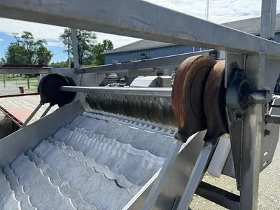 USED MAGNUSON ENGINEERING SHUFFLO FEEDER AND SLICER 54" WIDE