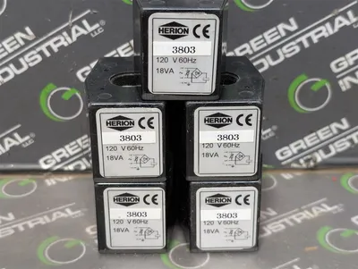 Lot of 5 Herion 3803 Solenoid Valve Replacement Coils 120V New