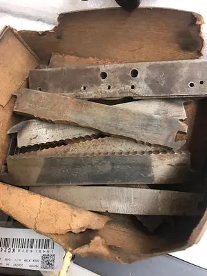 3041-385 SET OF 9 ENGINE TURNING STRAIGHT LINE PATTERN BARS