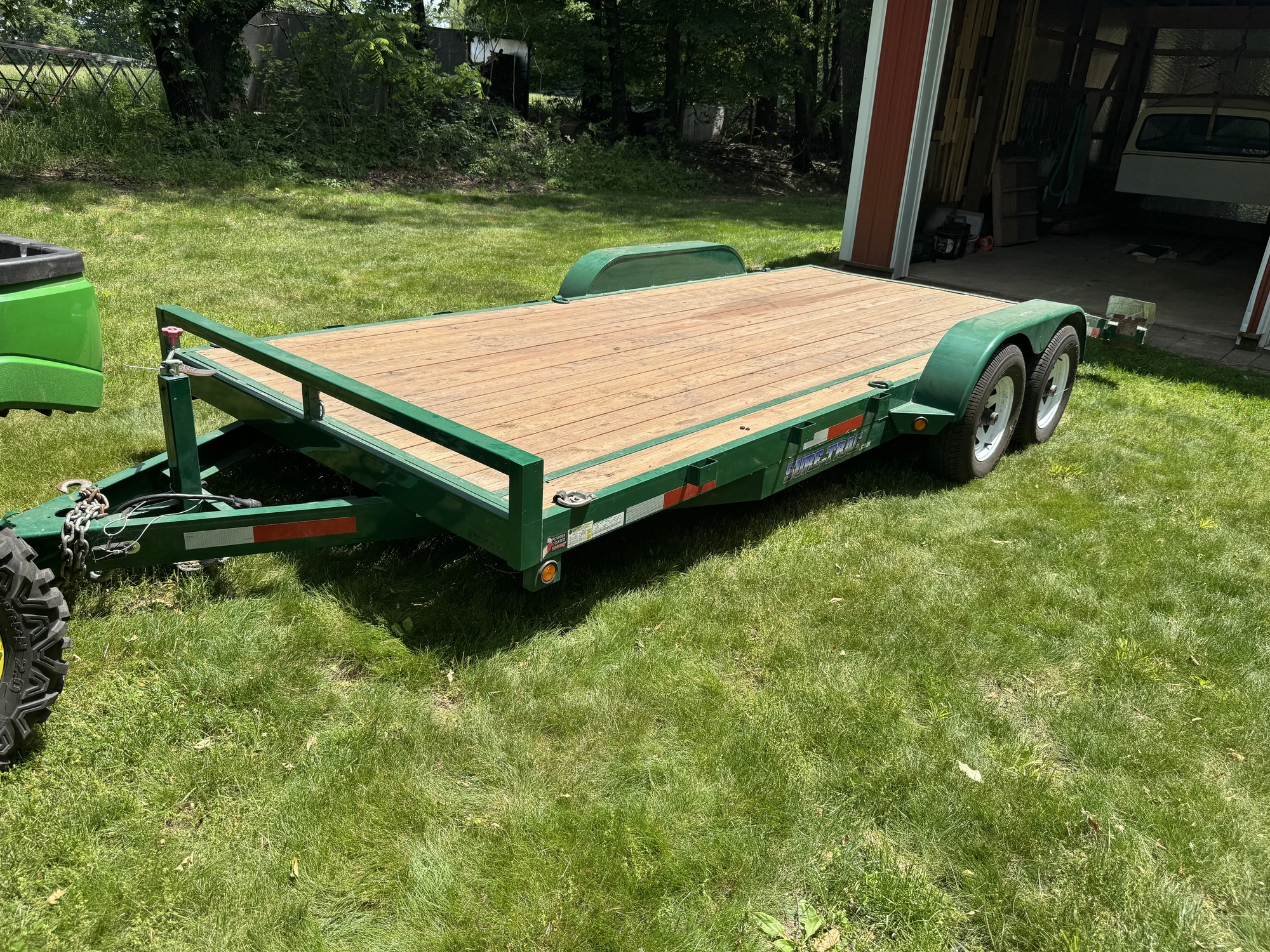 Used 2010 SURE-TRAC TANDEM AXLE EQUIPMENT TRAILER Flatbed Trailers Michigan US | Miedema Asset Management Group #1279671