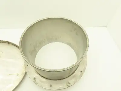 13-1/4" Tank Hole cover Flanged Non-Sealing Lid Stainless Steel