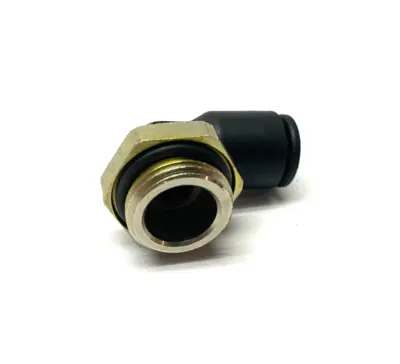 USED PARKER LEGRIS PNEUMATIC SWIVEL ELBOW PUSH-IN FITTING 3/8" BSPP 8MM OD