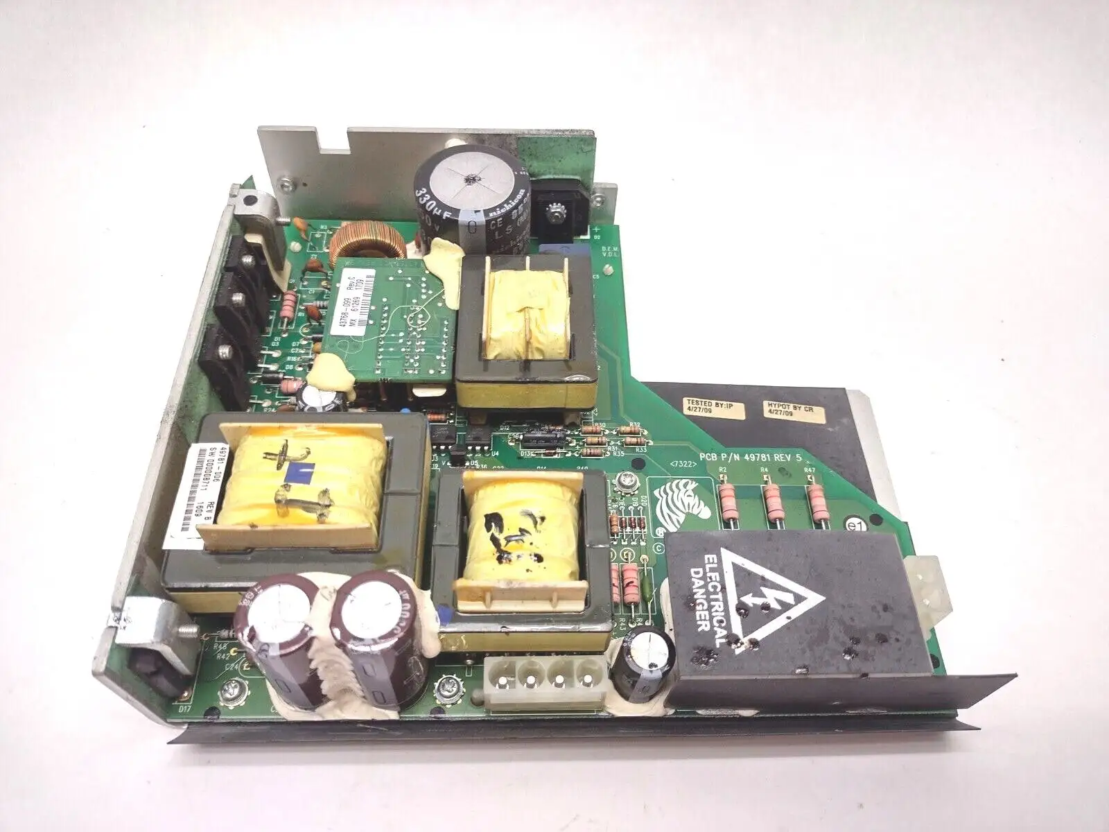 USED ZEBRA POWER SUPPLY BOARD