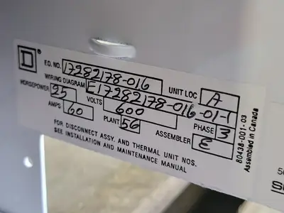 NEW SQUARE D MODEL 6