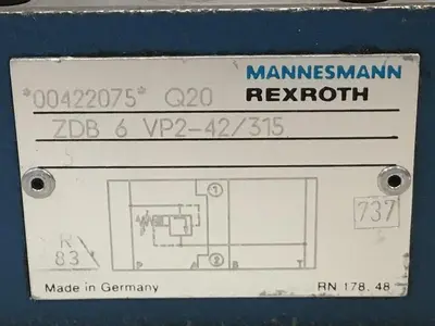 USED REXROTH ZDB 6 VP2-42/315