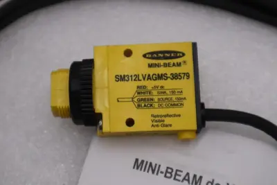 NEW BANNER SM312LVAGMS-38579 5 V DC L/O 12FT STRIPPED 12 IN ON END STOCK H830A