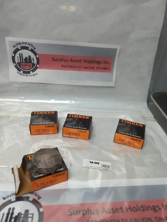 New | in-Stock TIMKEN LM11910 Bearings | Surplus Asset Holdings #1200895
