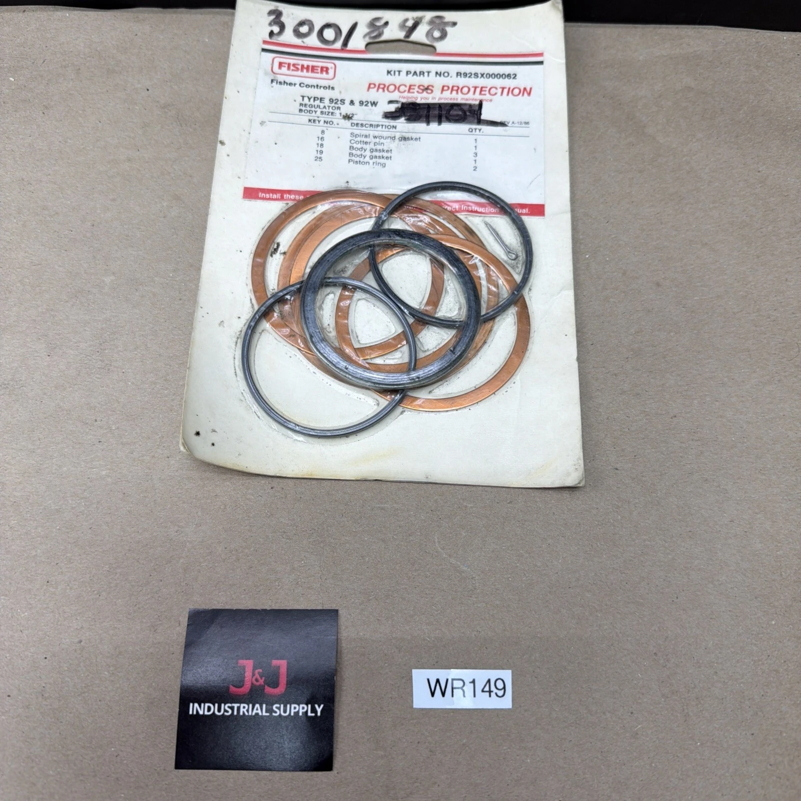 NEW Fisher R92SX000062