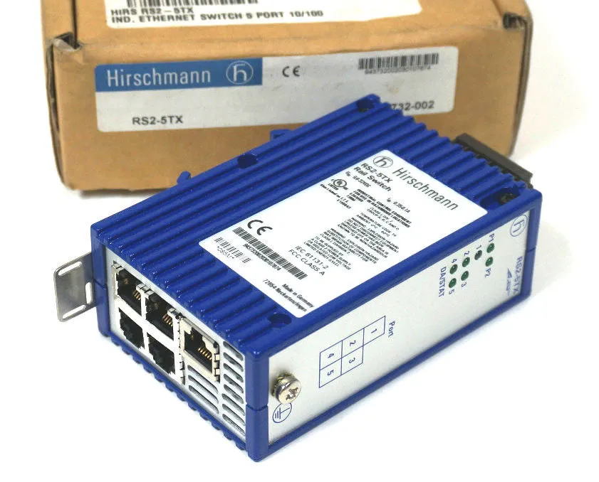 NEW HIRSCHMANN RS2-5TX ETHERNET SWITCH 5 PORT RS25TX