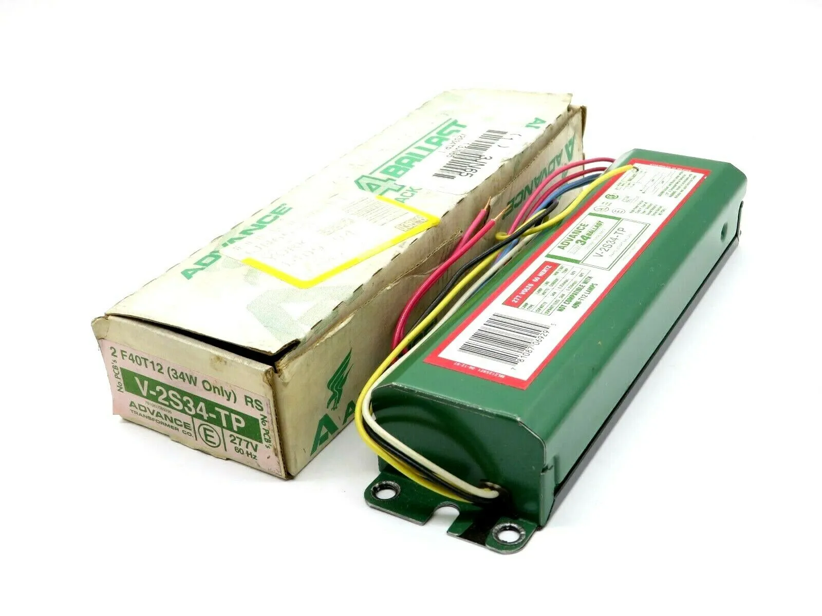 NEW ADVANCE V-2S34-TP BALLAST 277V 60HZ V2S34TP