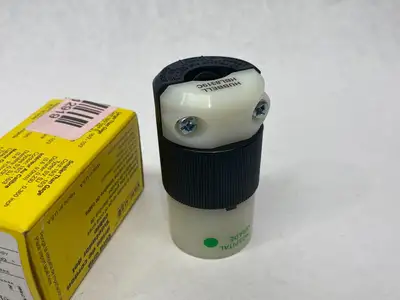 USED HUBBELL INSULGRIP HOSPITAL GRADE OUTLET RECEPTACLE BODY 2-POLE 3-WIRE