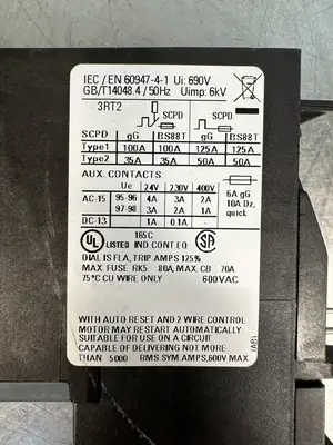 Siemens Sirius 3RU2126-4BB0 Thermal Overload Relay Module 3RU21264BB0(BIN-1.5.3)