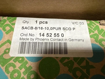 Phoenix Contact SACB-8/16-10,0PUR SCO P Other Business & Industrial | Fram Fram LLC (9)