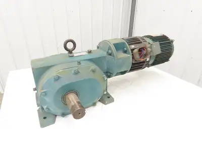 Reliance Master XL Gearmotor 70:1 Ratio 24rpm 3Hp 230/460V 3PH LH 182TC w/Brake