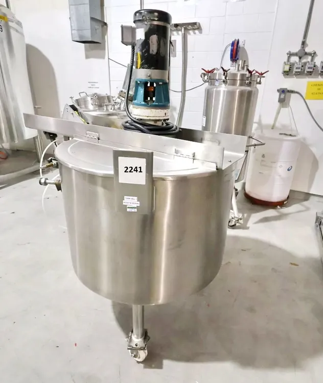 Used LEE INDUSTRIES 80D5T 80 gallon Jacketed Mix Kettle Stainless Steel Tanks New Jersey US | EcReCon Inc #777833