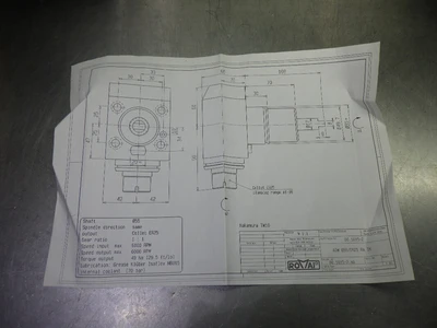 Romai BMT55 ER25 Right Angle Head For Nakamura Machines 001615-2.2 (LOC670)