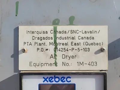 Used XEBEC 450HDD36S-AUTODEW I Dehumidify Desiccant Dryers British Columbia CA | Lenmark #1488874