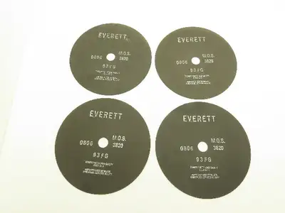 Everett 12-93FGX0.100X1.25 Cutoff Wheel 12"x0.100"x1" 3820rpm Lot of 4