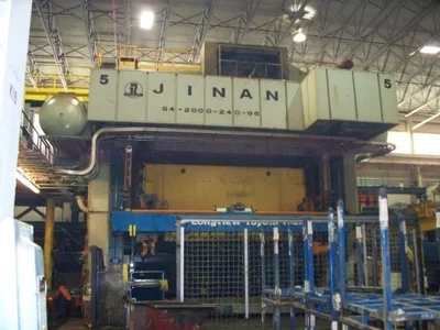 2000 Ton, JINAN S4-2000-240-96, 30"STR, 8-24SPM, 240"X96"BA, LINEAR TRANS, 2004