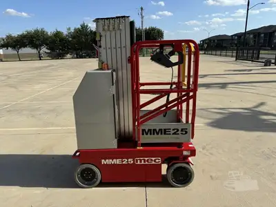New | in-Stock 2026 MEC MME25 Vertical Mast Lifts Texas US | Adcock Equipment USA #1524571