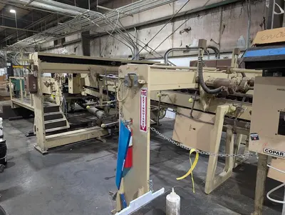 50" x 110" Hooper 2 color Flexo Folder Gluer