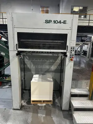 USED 2003 BOBST SP 104-E DIE CUTTER