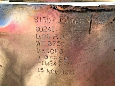 Used BIRD JOHNSON CO. _UNKNOWN_ Boat Parts & Accessories Ohio US | Equipment Recovery Corp. #1331694