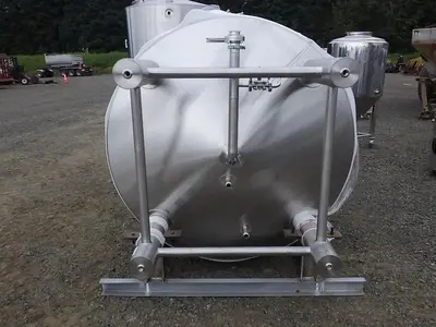 (2) Available - Previously sold 20 bbl/2500L/660Gal jacketed brite tank