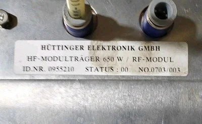 USED HÜTTINGER ELEKTRONIK HÜTTINGER ELEKTRONIK GMBH