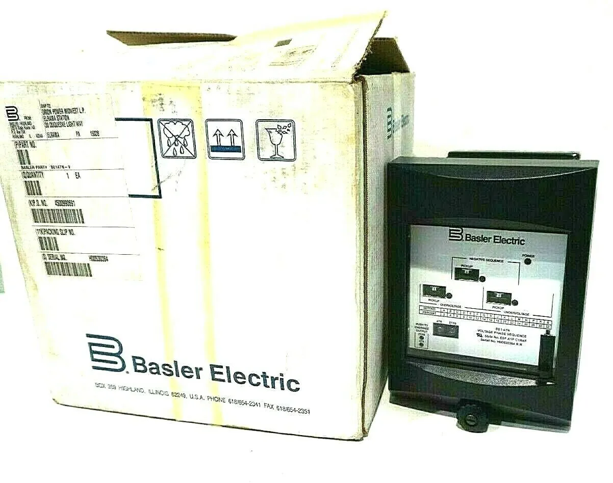 NEW BASLER ELECTRIC BE1-47N NEGATIVE SEQUENCE VOLTAGE RELAY BE147N