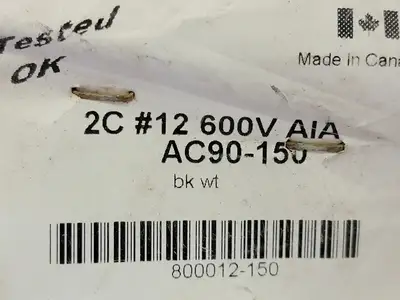 Armored Cable Wire 12 AWG 2 Conductor 600V