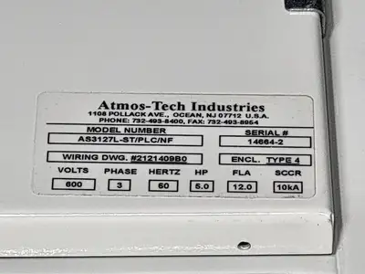 NEW ATMOS-TECH AS3127L-ST/PLC/NF