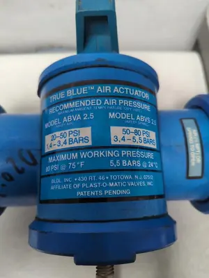 New | in-Stock PLAST-O-MATIC VALVES ABVS 2.5 Rotary Actuators Ohio US | Surplus Asset Holdings #1235940