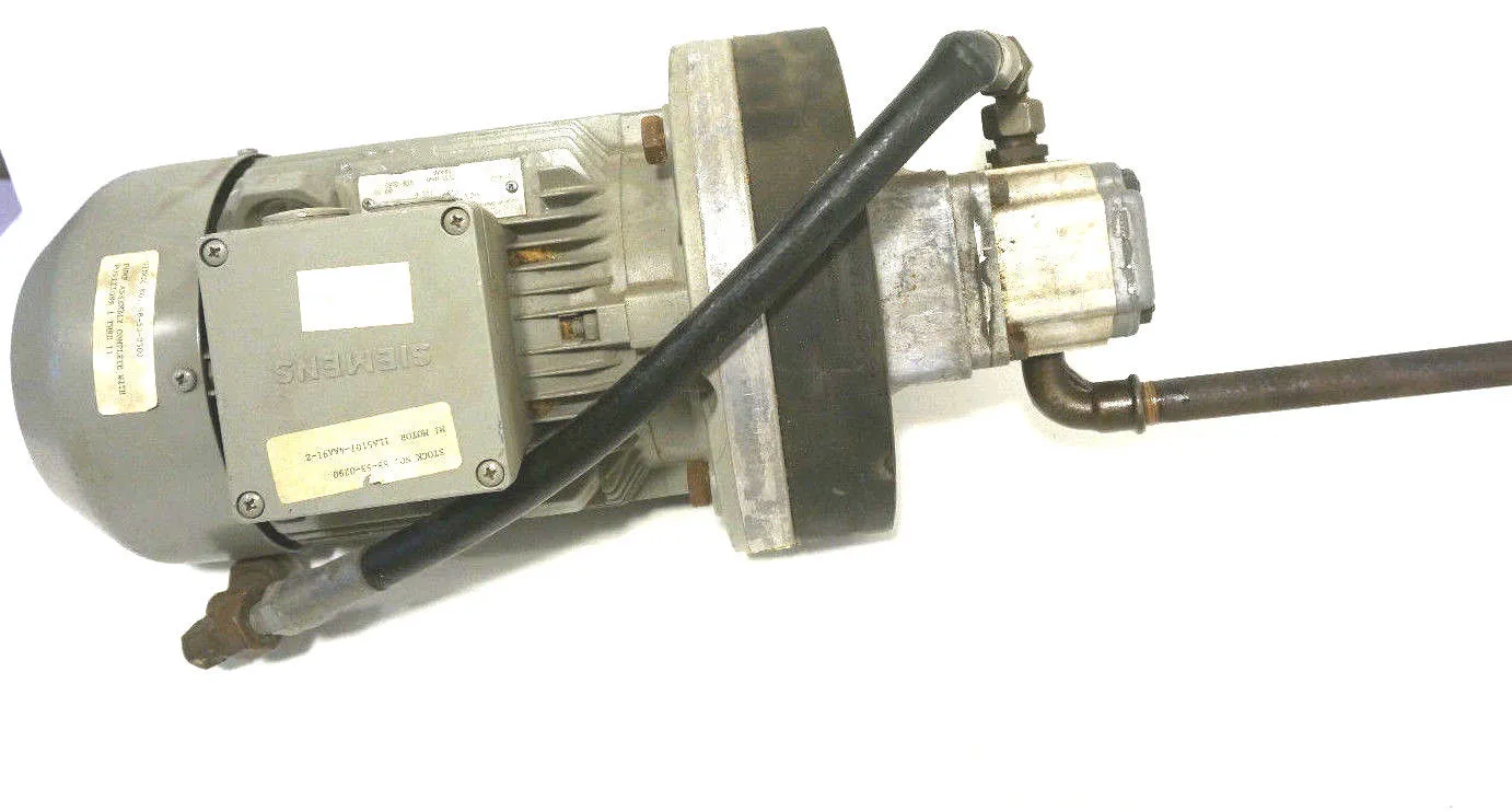 SIEMENS 1LA5017-4AA91-Z MOTOR W/ LAMBORGHINI HLPD/G.2080 PUMP 1LA50174AA91Z