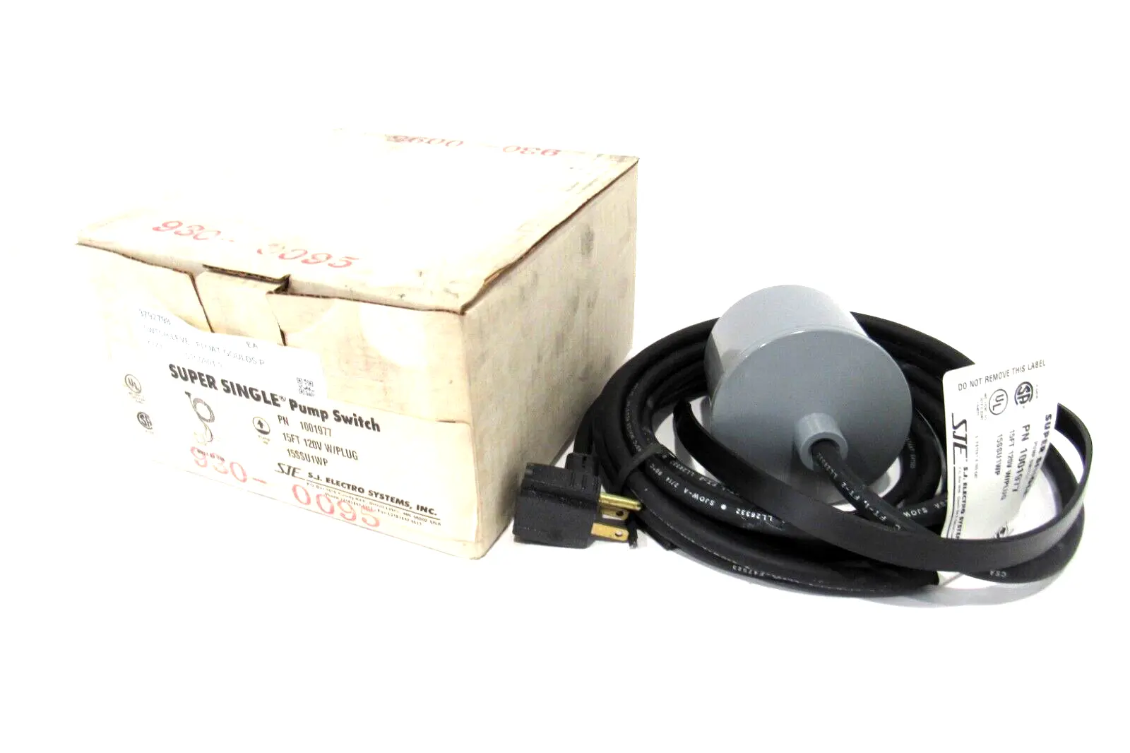 NEW S.J. ELECTROSYSTEMS 1001977 PUMP SWITCH