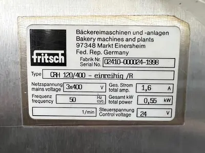 USED FRITSCH CTR/CRH