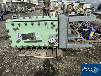 USED CG Thermal 150 Sq Ft CG Thermal Impervite Graphite Block Heat Exchanger, 100/100#