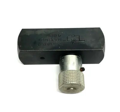 Used Parker Colorflow In-line Flow Control Valve, Hydraulic 5000psi Pump & Valve Parts Michigan US | Maverick Industrial Sales #1402147