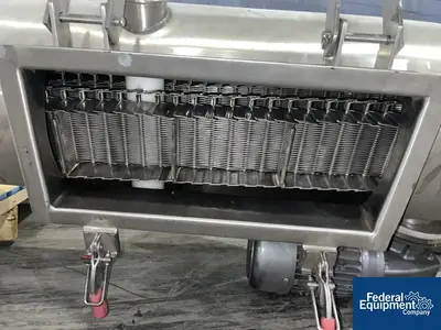USED Watson Metal Masters Watson Metal Masters Custom Built 4” X 126" Cleated Belt Conveyor, S/S