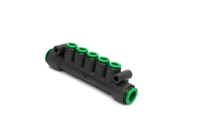 SMC KRM11-06-10-10 Flame Resistant One-Touch Fittings Manifold - Pack of 5