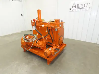 Continental RHM Hydraulic Power Unit 29 GPM 3000 PSI 25Hp Dual Pump 100 Gal