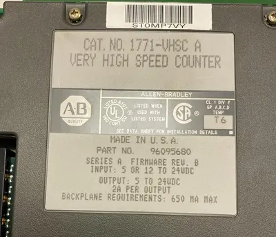 Used ALLEN-BRADLEY 1771-VHSC Industrial Controls Ohio US | Surplus Asset Holdings #1243036