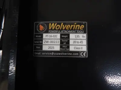 WOLVERINE 3 Point Quick Tach 2025