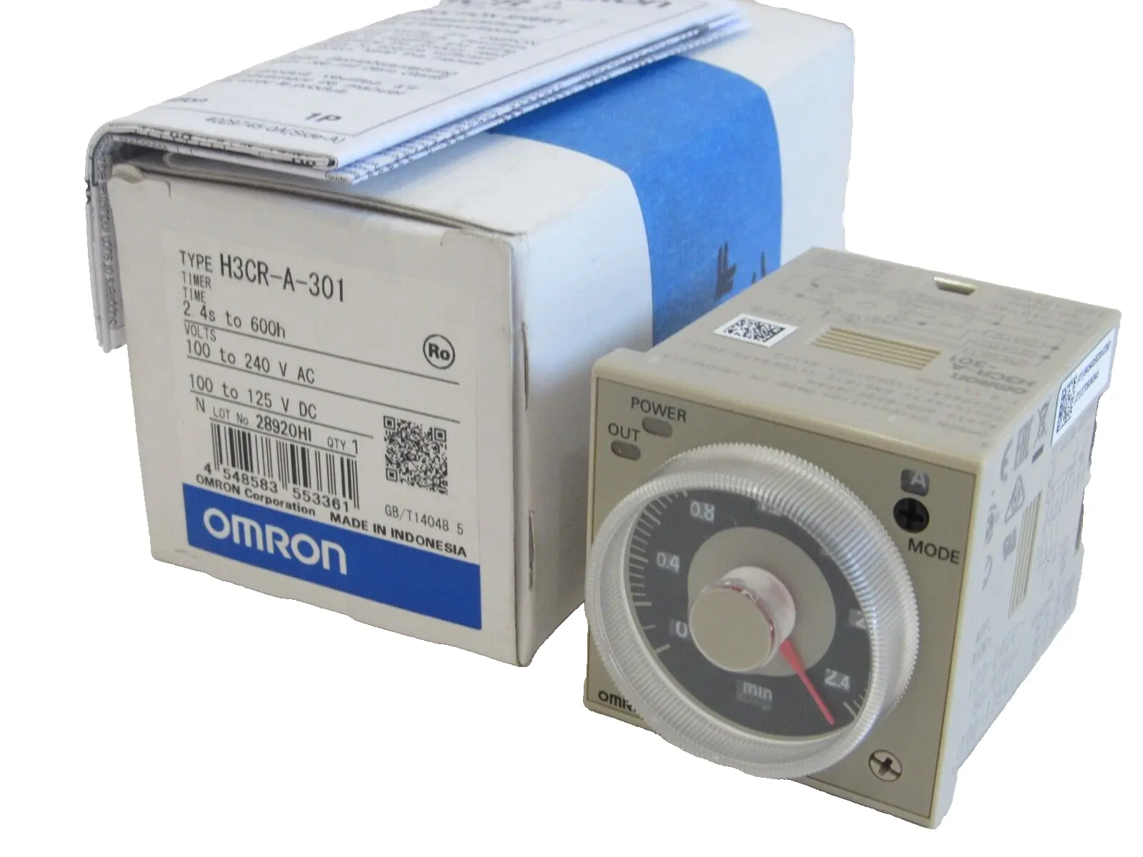 NEW OMRON H3CR-A-301 SOLID STATE TIMER 100-240V H3CRA301