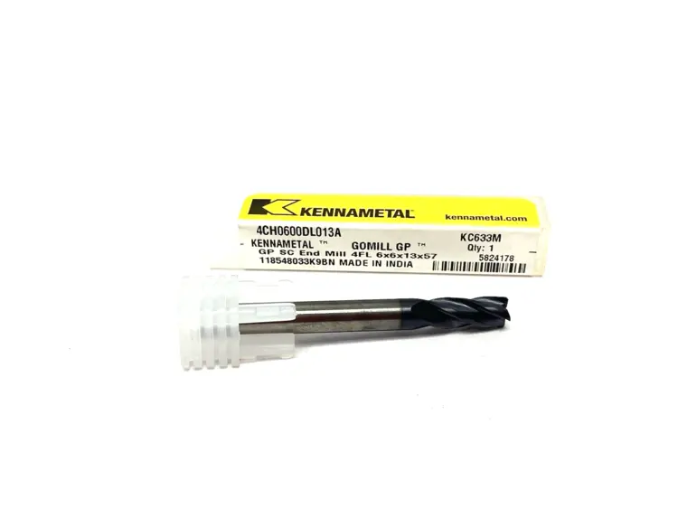 Used KENNAMETAL GOMILL™ GP BEVELED 4-CHANNEL SMOOTH HANDLE 4CH0600DL013A Miscellaneous MRO | Maverick Industrial Sales #1121582